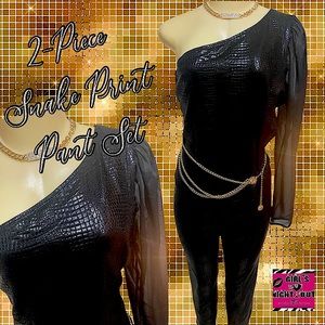 Crocodile Print 2-Piece Set
